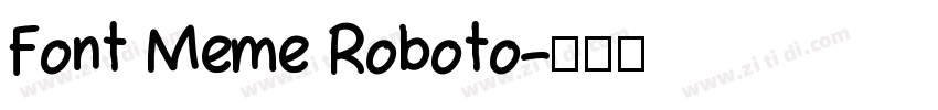Font Meme Roboto字体转换